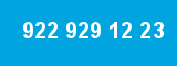 922 929 12 23